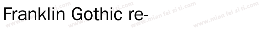Franklin Gothic re字体转换